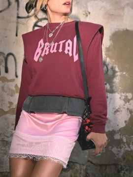 FALDA BLONDA "JANE" ROSA