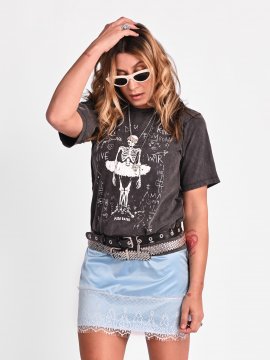 FALDA BLONDA "JANE" CELESTE
