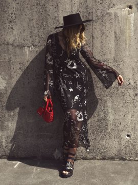 VESTIDO LARGO TUL "POEMAS"