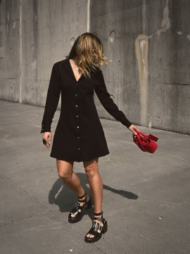 VESTIDO "ROCK & CHIC" NEGRO