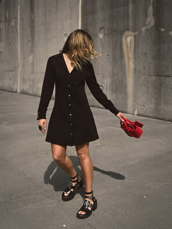 VESTIDO "ROCK & CHIC" NEGRO