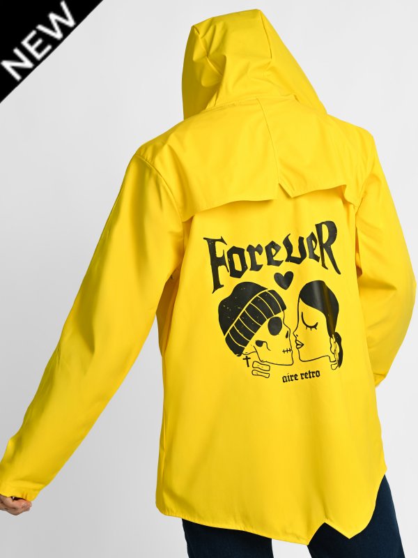 CHUBASQUERO "FOREVER" AMARILLO CORTO