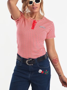 CAMI RAYAS ROJA "AIRE RETRO"