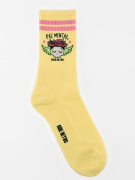 CALCETINES "PAZ MENTAL" AMARILLO