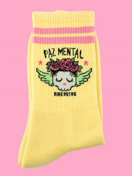 CALCETINES "PAZ MENTAL" AMARILLO