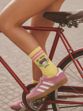 CALCETINES "PAZ MENTAL" AMARILLO