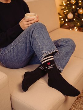 CALCETINES ''ME CALASTE'' NEGRO