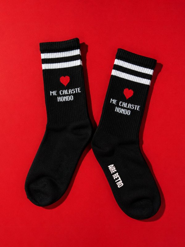 CALCETINES ''ME CALASTE'' NEGRO