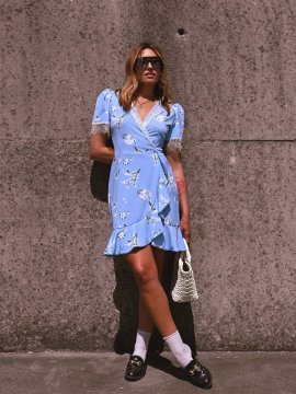 VESTIDO AZUL "MAGNOLIA"