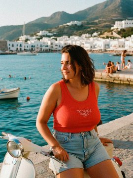 CAMI TIRANTES "ME CALASTE" FUEGO