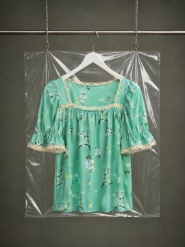 CAMISA "FLORA" VERDE AGUA