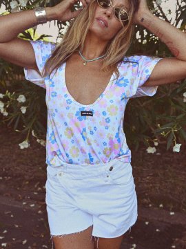 CAMISETA CRU "FLOWER POWER"