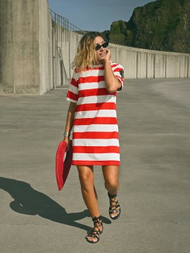 VESTIDO RAYAS "CONCHA"