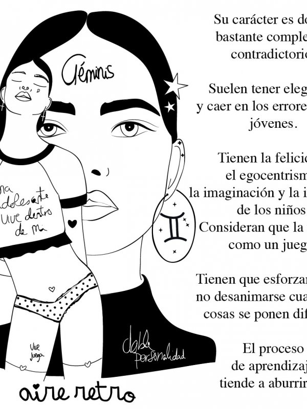 CAMI HORÓSCOPO " GÉMINIS " BLANCO