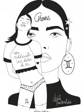 CAMI HORÓSCOPO " GÉMINIS " BLANCO