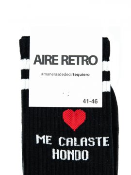 CALCETINES ''ME CALASTE'' NEGRO