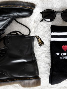 CALCETINES ''ME CALASTE'' NEGRO
